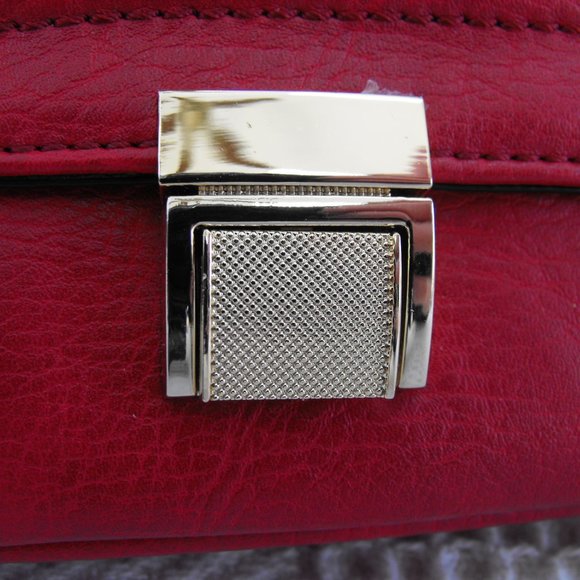 SHOULDER BAG, SLATER EMPERIA, FAUX LEATHER, RED - Picture 8 of 8